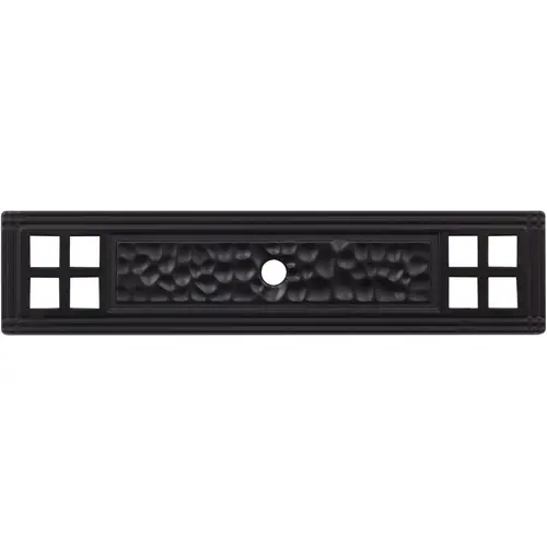 Arts & Crafts Backplate for 9411 Knob - Matte Black