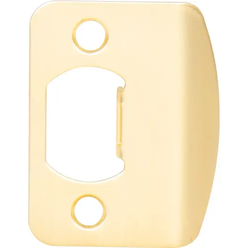 2-1/4" Full Lip Round Corner Strike - Satin Brass