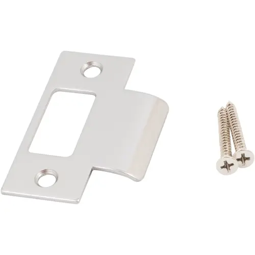 Square Corner T-Strike Plate, 2-3/4 Inches, 2-1/8" Center-to-Center, Satin Nickel Square Corner T-Strike Plate, 2-3/4 Inches, 2-1/8" Center-to-Center, Satin Nickel