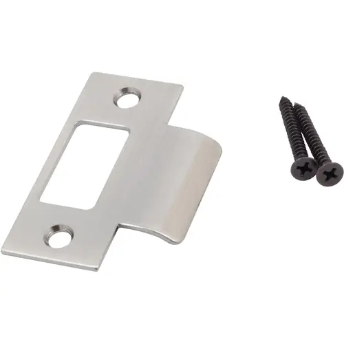 Square Corner T-Strike Plate, 2-3/4 Inches, 2-1/8" Center-to-Center, Antique Nickel Square Corner T-Strike Plate, 2-3/4 Inches, 2-1/8" Center-to-Center, Antique Nickel