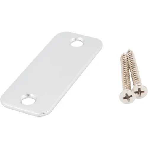 1-1/8" x 2-3/4" Round Corner Blank Strike - Polished Chrome 1-1/8" x 2-3/4" Round Corner Blank Strike - Polished Chrome