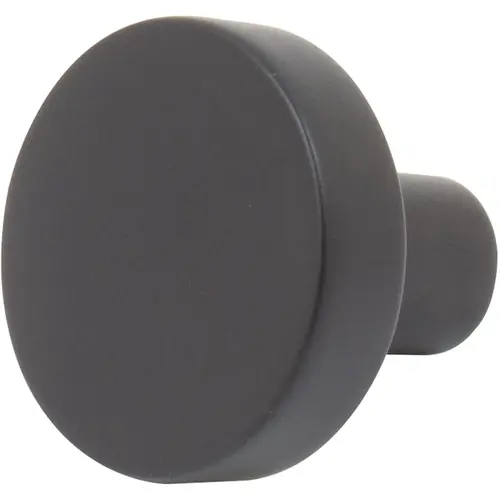 Contemporary Round 1" Knob - Matte Black Contemporary Round 1" Knob - Matte Black