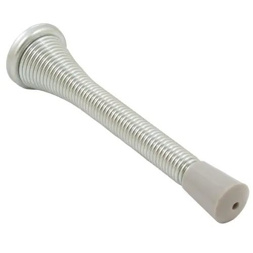 Heavy-Duty Spring Door Stop, 4 Inches, 100-Pack, Satin Chrome Heavy-Duty Spring Door Stop, 4 Inches, 100-Pack, Satin Chrome