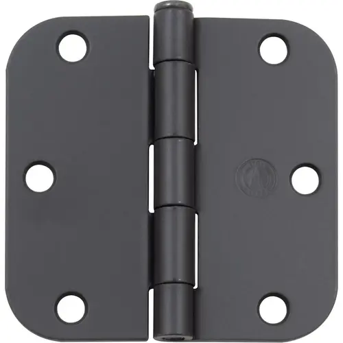3-1/2" 5/8R Standard Hinge - pack of 100 - Matte Black 3-1/2" 5/8R Standard Hinge - pack of 100 - Matte Black