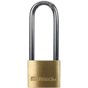 Brinks 171-42001 1-9/16" 40mm Brass Padlock with 2" Shackel