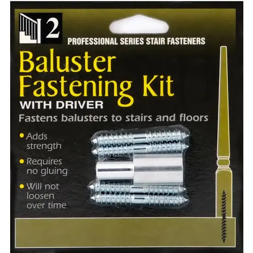 Baluster Fastening Kit 1/4" x 2" Balusters w/driver
