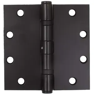 Stone Harbor Hardware CS5000BBN-631 5" x 5" SQR Ball Bearing Hinge .145 Gauge NRP - Matte Black
