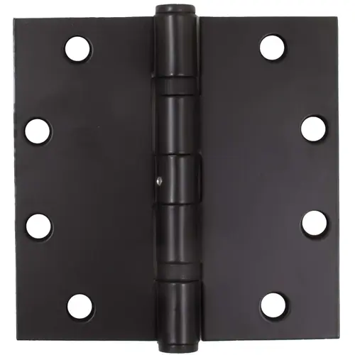 5" x 5" SQR Ball Bearing Hinge .145 Gauge NRP - Matte Black