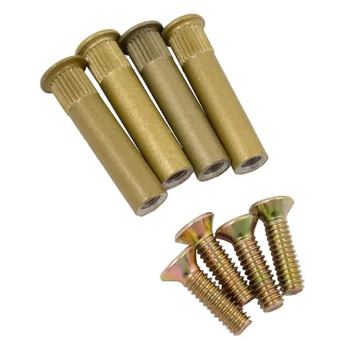 Sex Nuts for QDC100 / QDC200 / QDC300 Door Closers - pack of 4 - Satin Brass Sex Nuts for QDC100 / QDC200 / QDC300 Door Closers - pack of 4 - Satin Brass