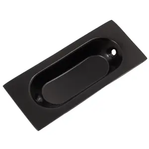Ives Commercial 22BBLK Solid Brass Rectangular Flush Pull Black Finish