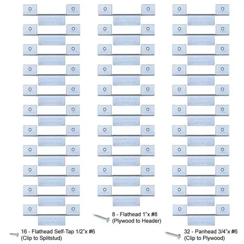 Pocket Door Frame Plywood Clip Set Pocket Door Frame Plywood Clip Set
