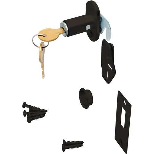 Keyed Folding Door Lock - Dark Bronze Keyed Folding Door Lock - Dark Bronze