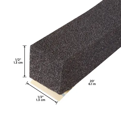 20" x 1" x 1" Expandable Foam Weatherstrip - Black 20" x 1" x 1" Expandable Foam Weatherstrip - Black
