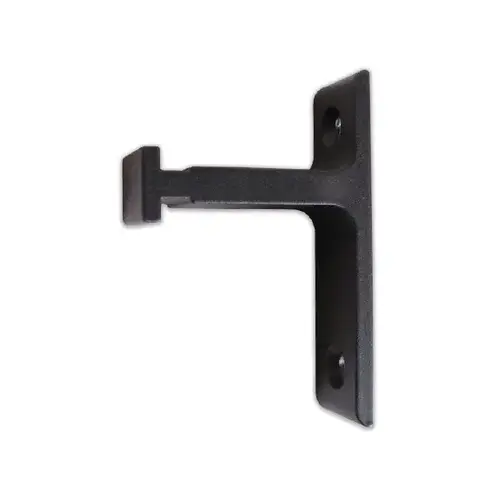 Long Track Bracket For Doors Up To 2-1/4" - Matte Black