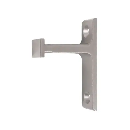 Long Track Bracket For Doors Up To 2-1/4" - Satin Nickel