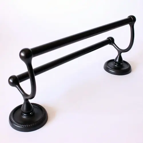 24" Riverside Double Towel Bar Oil Rubbed Bronze Finish 24" Riverside Double Towel Bar Oil Rubbed Bronze Finish