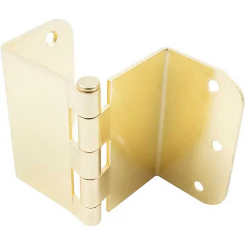 3-1/2" 5/8R Swing Clear Hinge - Polished Brass