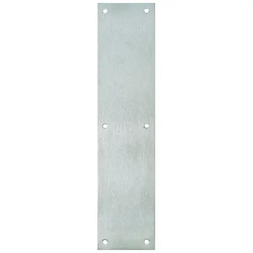 3-1/2" x 15" Push Plate - Satin Aluminum