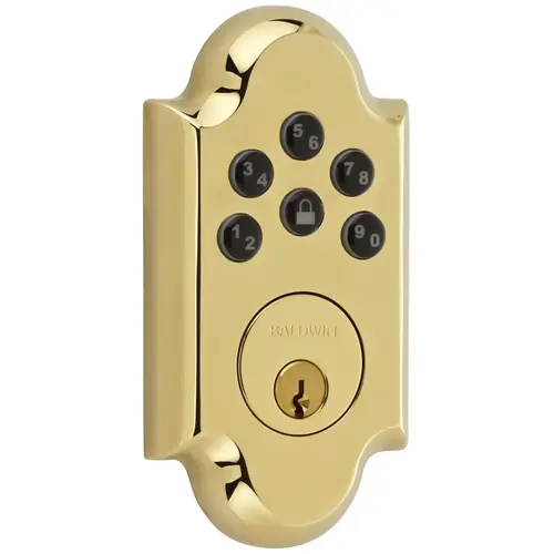 8252.003.AC1 Boulder Electronic Deadbolt - Polished Brass 8252.003.AC1 Boulder Electronic Deadbolt - Polished Brass