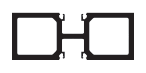 CRL-U.S. Aluminum JH47571 Durafront, Door Jamb/Mullion, 1-3/4" x 4-1/2", Custom Paint- 21'-8" Stock Length