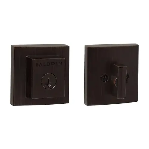 380 SDB 11P SMT RCAL RCS CP 1-Cyl Square Deadbolt - Venetian Bronze 380 SDB 11P SMT RCAL RCS CP 1-Cyl Square Deadbolt - Venetian Bronze