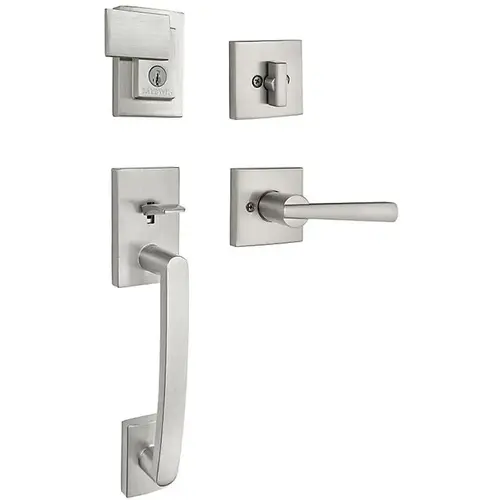 180SPHxSPL SQR 15 SMT RCAL RCS CP Spyglass Handleset with Spyglass - Satin Nickel 180SPHxSPL SQR 15 SMT RCAL RCS CP Spyglass Handleset with Spyglass - Satin Nickel