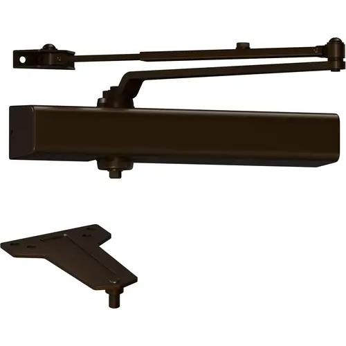 DCM1000.STD.SLIM.RW/PA.DKBRZ Non-Hold Open Door Closer - Dark Bronze