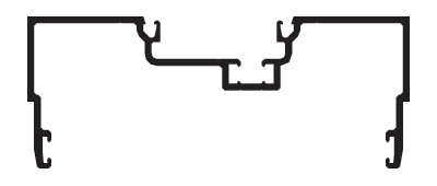 CRL-U.S. Aluminum 1S47011 Clear Anodized Male Expansion Mullion with Weatherseal - 24'-2" Stock Length