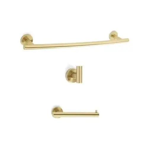 Bathroom Kit with BH26540BBZ Tissue Roll Holder BH26543BBZ Towel Bar BH26542BBZ Robe Hook Golden Champagne Finish Bathroom Kit with BH26540BBZ Tissue Roll Holder BH26543BBZ Towel Bar BH26542BBZ Robe Hook Golden Champagne Finish