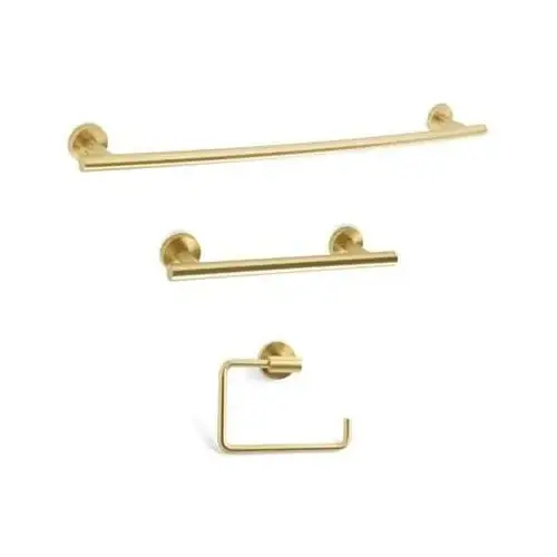 Bathroom Kit with BH26540BBZ Tissue Roll Holder BH26546BBZ Towel Bar BH26544BBZ Towel Bar Golden Champagne Finish Bathroom Kit with BH26540BBZ Tissue Roll Holder BH26546BBZ Towel Bar BH26544BBZ Towel Bar Golden Champagne Finish