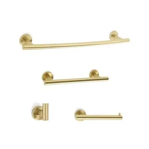 Bathroom Kit with BH26540BBZ Tissue Roll Holder BH26546BBZ Towel Bar BH26543BBZ Towel Bar BH26542BBZ Robe Hook Golden Champagne Finish Bathroom Kit with BH26540BBZ Tissue Roll Holder BH26546BBZ Towel Bar BH26543BBZ Towel Bar BH26542BBZ Robe Hook Golden Champagne Finish