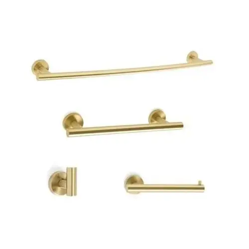 Bathroom Kit with BH26540BBZ Tissue Roll Holder BH26546BBZ Towel Bar BH26544BBZ Towel Bar BH26542BBZ Robe Hook Golden Champagne Finish Bathroom Kit with BH26540BBZ Tissue Roll Holder BH26546BBZ Towel Bar BH26544BBZ Towel Bar BH26542BBZ Robe Hook Golden Champagne Finish