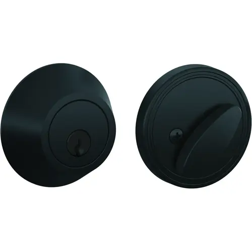 JD60 622 16-068 10-267 K4 1-Cyl Deadbolt - Matte Black