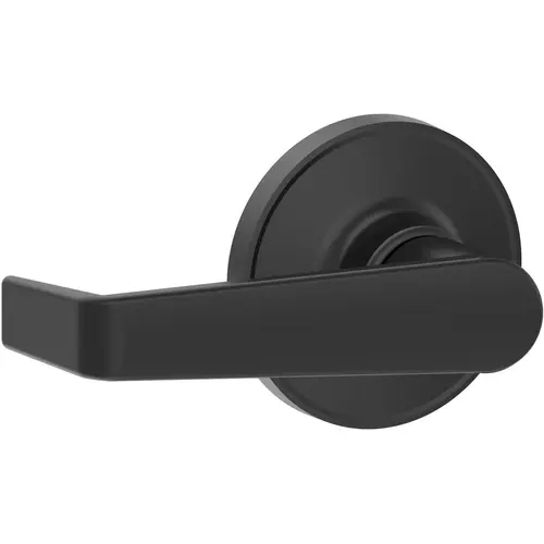 Passage Lock Marin Matte Black Finish with Adjustable Latch and Radius Strike