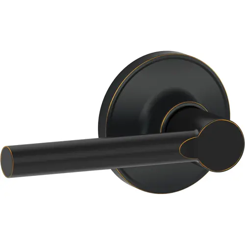 Broadway Lever Passage Lock with Adjustable Latch and Radius Strike Aged Bronze Finish Broadway Lever Passage Lock with Adjustable Latch and Radius Strike Aged Bronze Finish