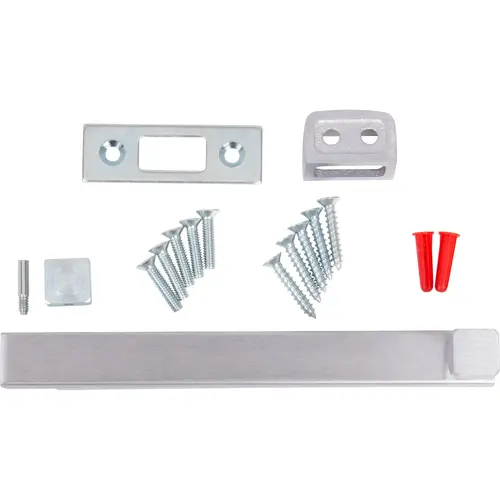 8" UL Rated Concealed Screws Surface Bolt Satin Chrome Finish 8" UL Rated Concealed Screws Surface Bolt Satin Chrome Finish