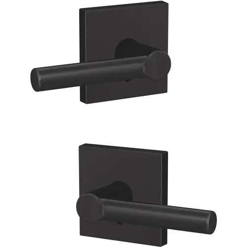 Broadway Lever with Collins Rose Non Turning Dummy Lock Matte Black Finish Broadway Lever with Collins Rose Non Turning Dummy Lock Matte Black Finish