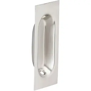 IVES 22B26D 22B26D 3-1/8" x 1-5/16" x 7/16" Flush Pull - Satin Chrome