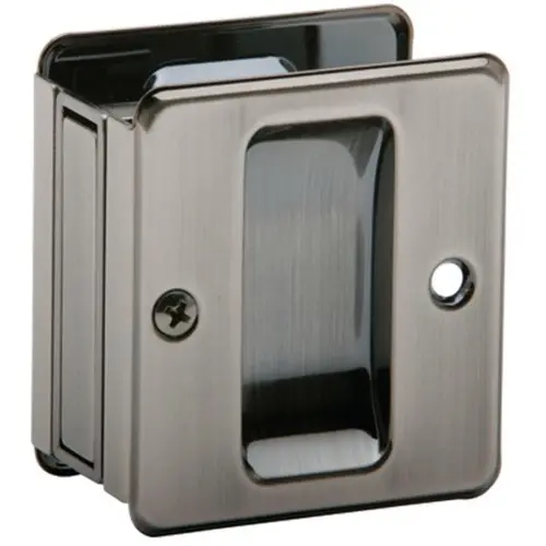 SC990B620 Pocket Door Lock Passage - Antique Pewter SC990B620 Pocket Door Lock Passage - Antique Pewter