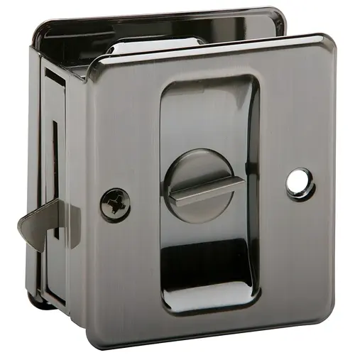 SC991B620 Pocket Door Lock Privacy - Antique Pewter SC991B620 Pocket Door Lock Privacy - Antique Pewter