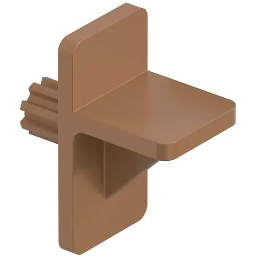 335P PLAS Plastic Shelf Support for 1/4" Hole - pack of 12 - Tan