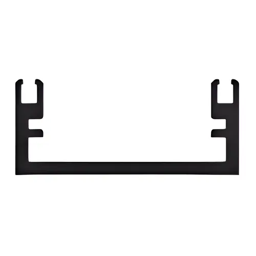 D-Bar Shallow Back with Holes, Bronze Black Anodized - 24'-2" D-Bar Shallow Back with Holes, Bronze Black Anodized - 24'-2"