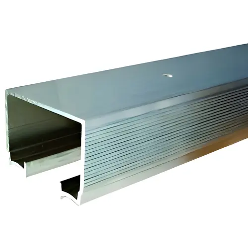 Johnson Hardware 100-0072 Track Only For 100 Series Pocket Door Hardware, Aluminum Material, 72" Length, 1.875" Height, Mill Aluminum Finish Track Only For 100 Series Pocket Door Hardware, Aluminum Material, 72" Length, 1.875" Height, Mill Aluminum Finish