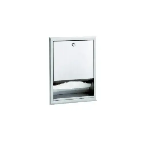 Recessed Paper Towel Dispenser Satin Stainless Steel Recessed Paper Towel Dispenser Satin Stainless Steel