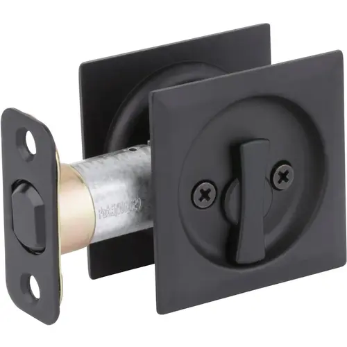 335x514 Square Pocket Door Lock Privacy - Matte Black