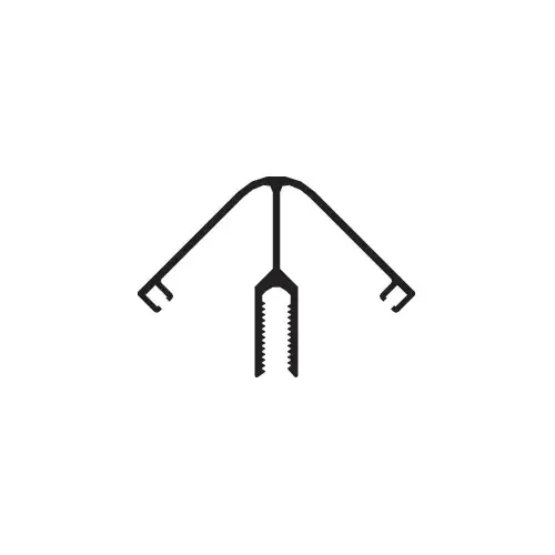 135 degree Division Bar Face, Bronze Black Anodized - 24'-2"