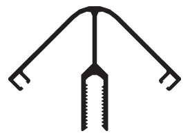 CRL-U.S. Aluminum CB09171 90 degree Division Bar Face, Custom Paint- 24'-2" Stock Length