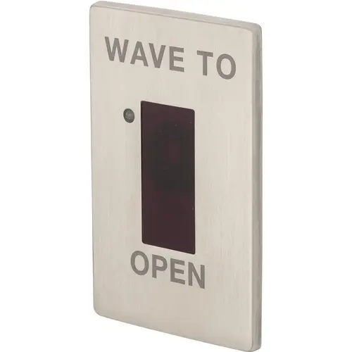 WS-200 Touchless infrared sensor flush mount switch red and green LED and time delay SPDT switch included Satin Stainless Steel