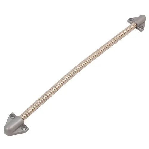 12" Light Duty Door Cord with Silver Plastic End Caps; Stainless Steel Cable Silver Finish Aluminum 12" Light Duty Door Cord with Silver Plastic End Caps; Stainless Steel Cable Silver Finish Aluminum