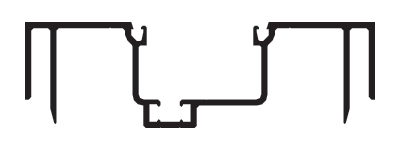 CRL-U.S. Aluminum 1S47911 Clear Anodized Female Expansion Mullion - 24'-2" Stock Length